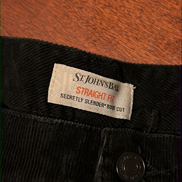 Vintage St John’s Bay Secretly Slender Boot Cut Black Cords Sz 14 - Picture 3 of 6